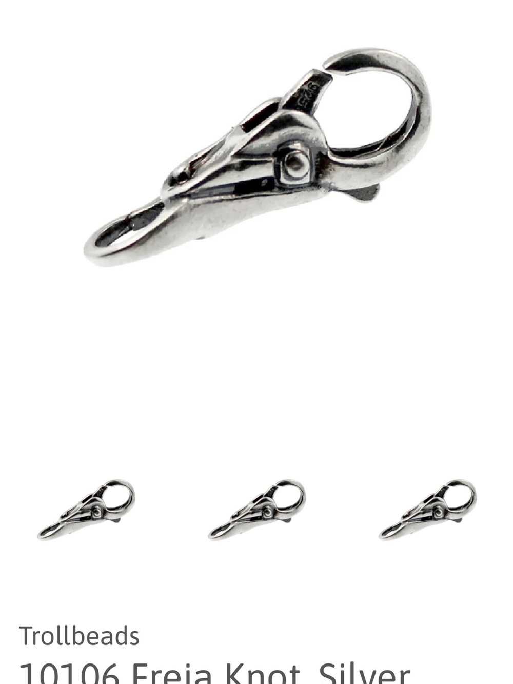 Trollbeads Freja Knot Silver Lock
